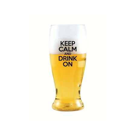 Zees Creations Keep Calm & Drink On EverDrinkware Beer Tumbler, 4PK